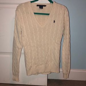 Cream colored Ralph Lauren sweater